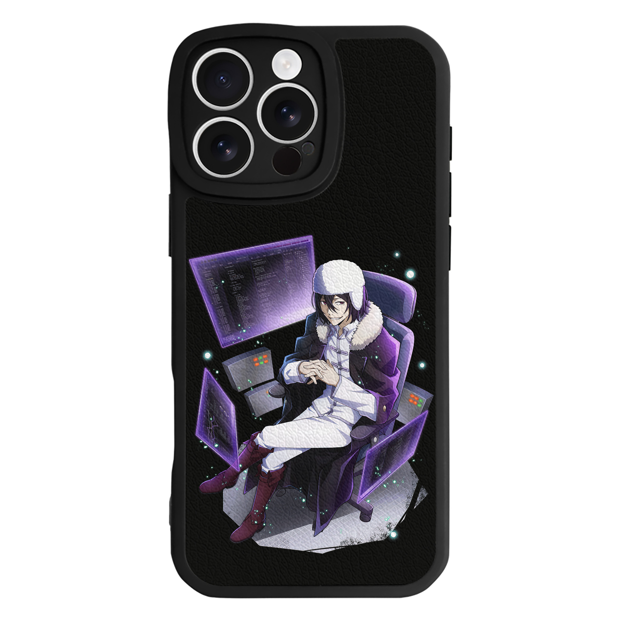 （画像用） 文豪ストレイドッグス Bungo Stray Dogs 【iPhone 16シリーズ対応】シリコンスマホケース（レザー調） 材質：シリコン